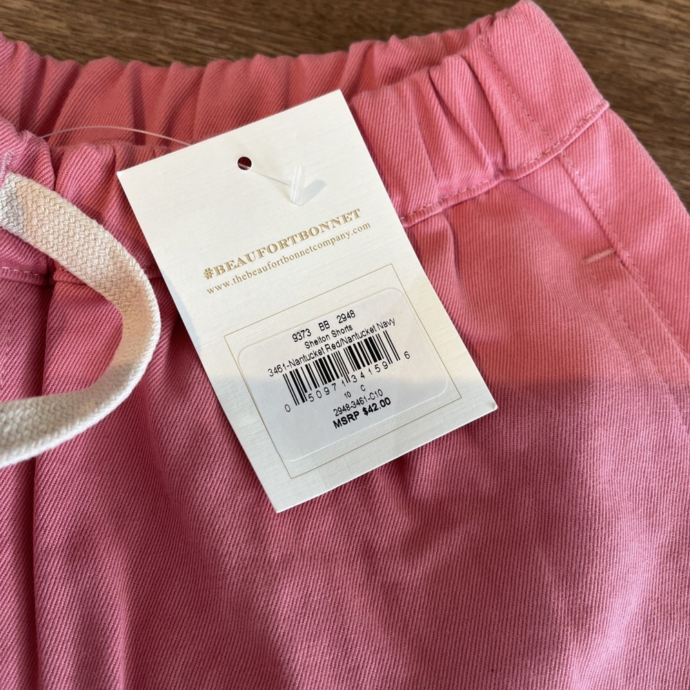 Beaufort Bonnet Co Boys Nantucket Red Shelton Shorts, Striped Polo Shirt Outfit - Picture 7 of 14